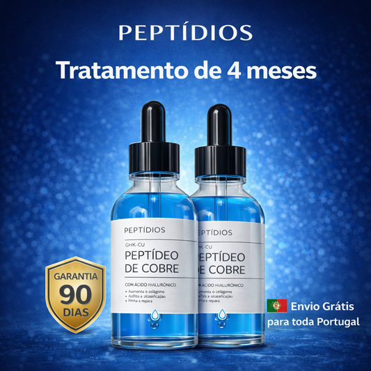 Tratamento de 4 meses Peptídeos de Cobre GHK-CU