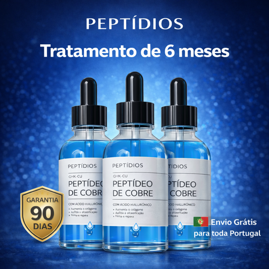 Tratamento de 6 meses Peptídeos de Cobre GHK-CU