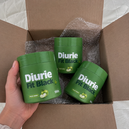 Diure Fit Black 1 Pote (Sabor Maçã Verde)