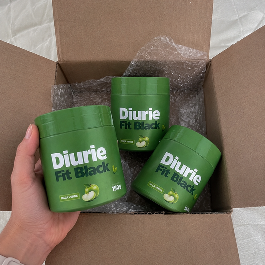 Diure Fit Black 1 Pote (Sabor Maçã Verde)